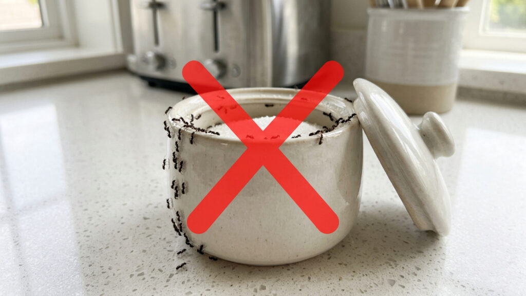 Adeus, formigas invadindo o pote de açúcar: o truque de colocar apenas um ingrediente simples dentro do recipiente para afastar os insetos de vez
