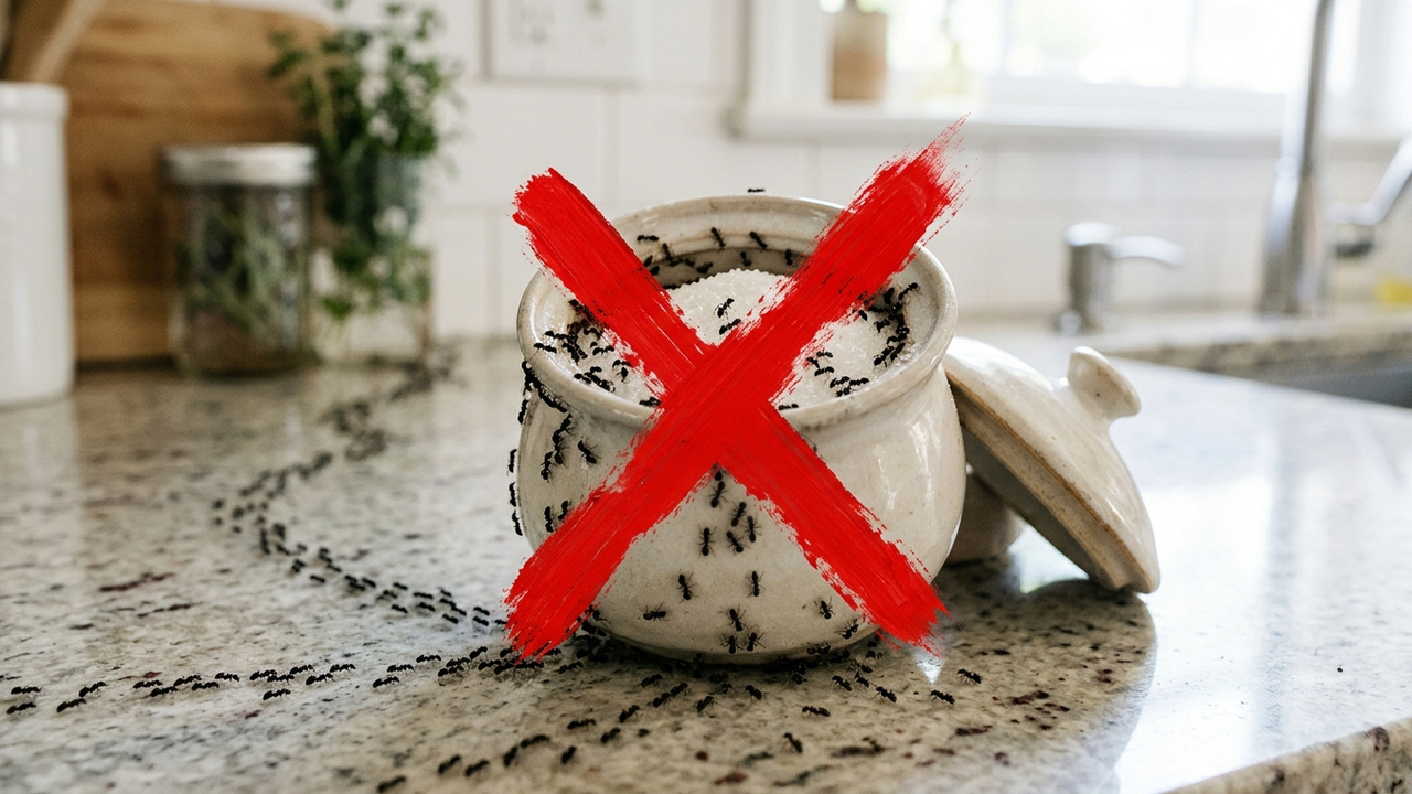 Adeus, formigas invadindo o pote de açúcar: o truque de colocar apenas um ingrediente simples dentro do recipiente para afastar os insetos de vez