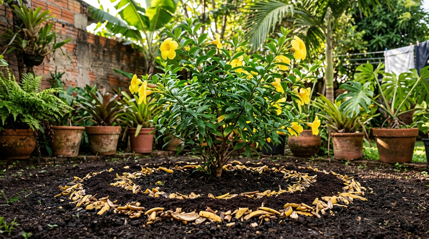 Colocar borra de café com casca de banana ao redor das plantas: para que serve e por que jardineiros recomendam