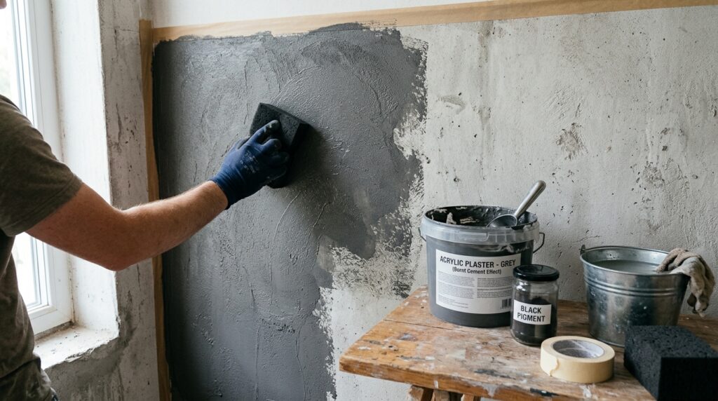 Arquiteto ensina como valorizar paredes internas usando pintura de efeito cimento queimado para modernizar os ambientes sem trocar o revestimento