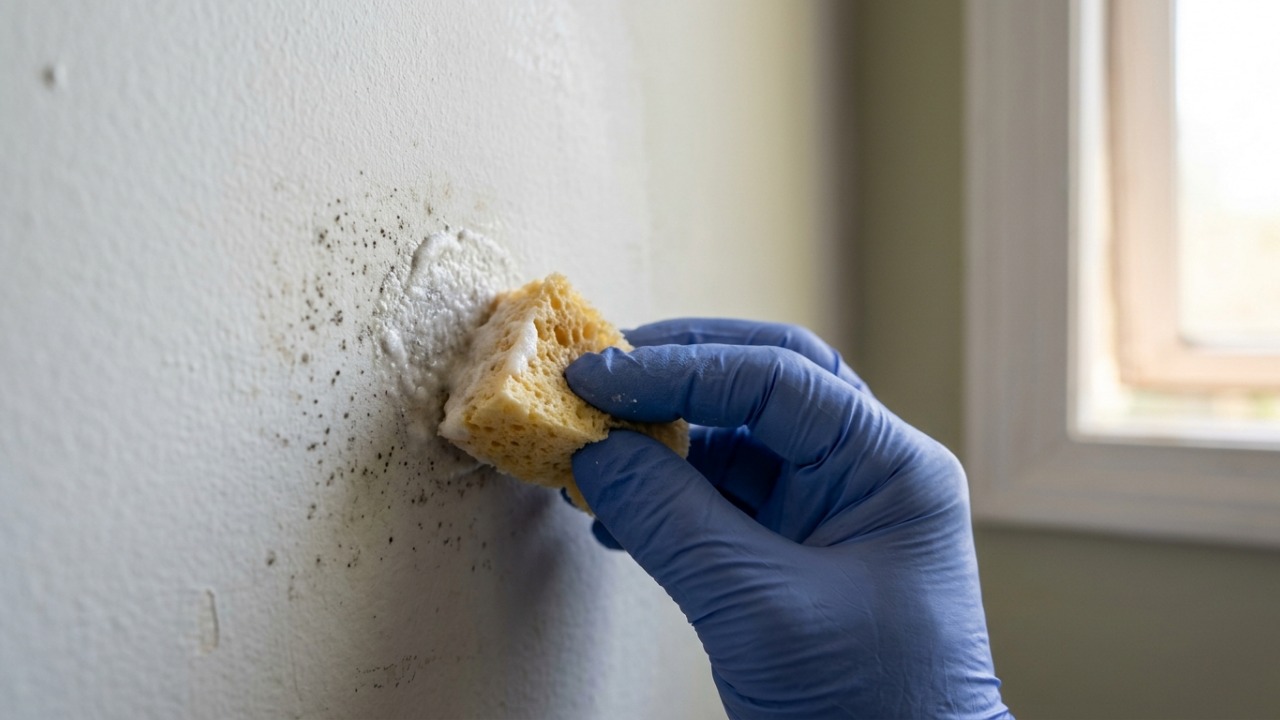 Sem água sanitária nem vinagre: a mistura com bicarbonato e água oxigenada que ajuda a tirar o mofo da parede sem agredir a pintura