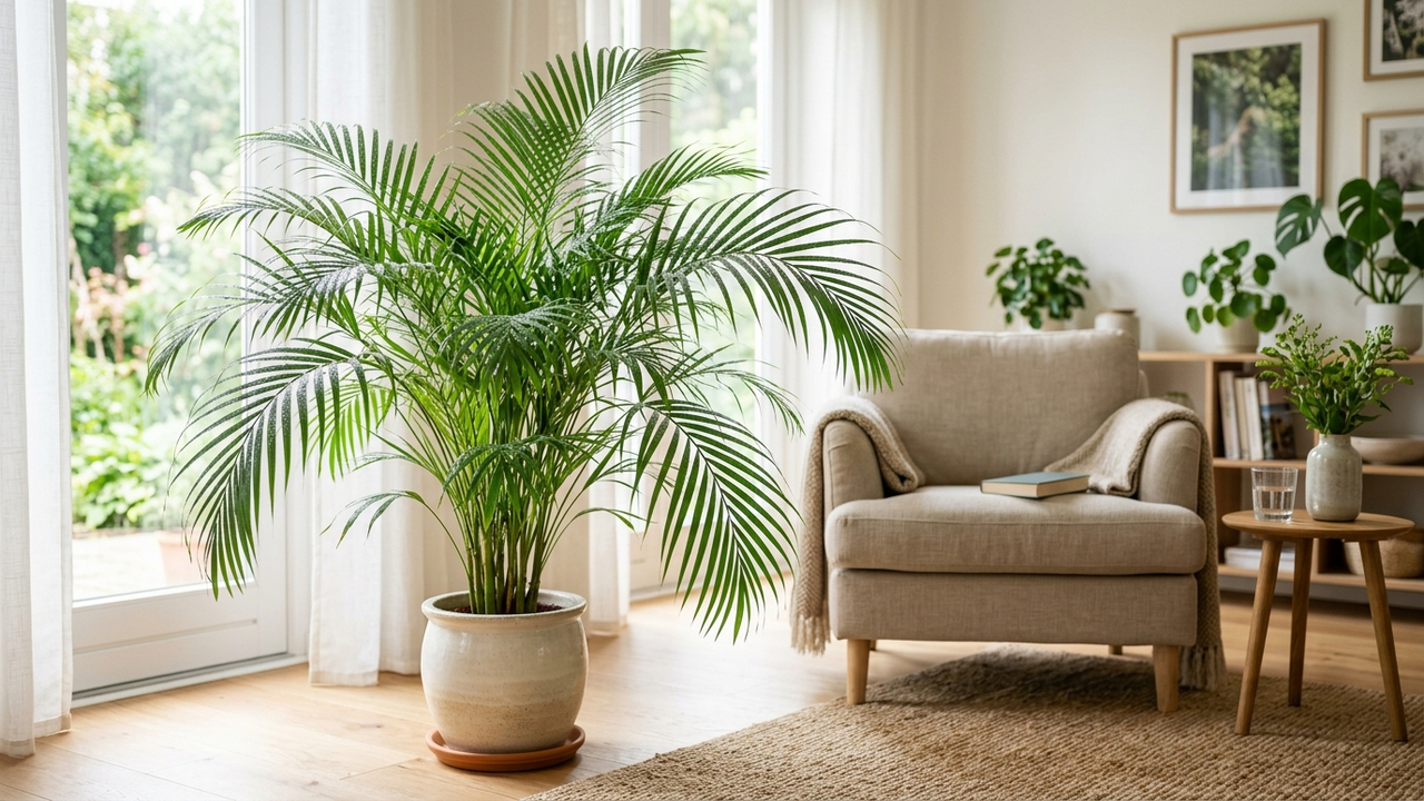 Palmeira-areca nos ambientes internos: como a alta taxa de transpiração dessa folhagem funciona como um umidificador de ar natural