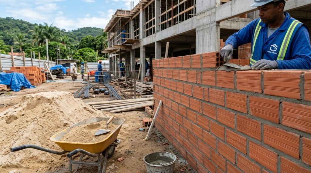 Usar areia lavada na preparação da argamassa: quais os benefícios e quando essa técnica pode ser usada na construção