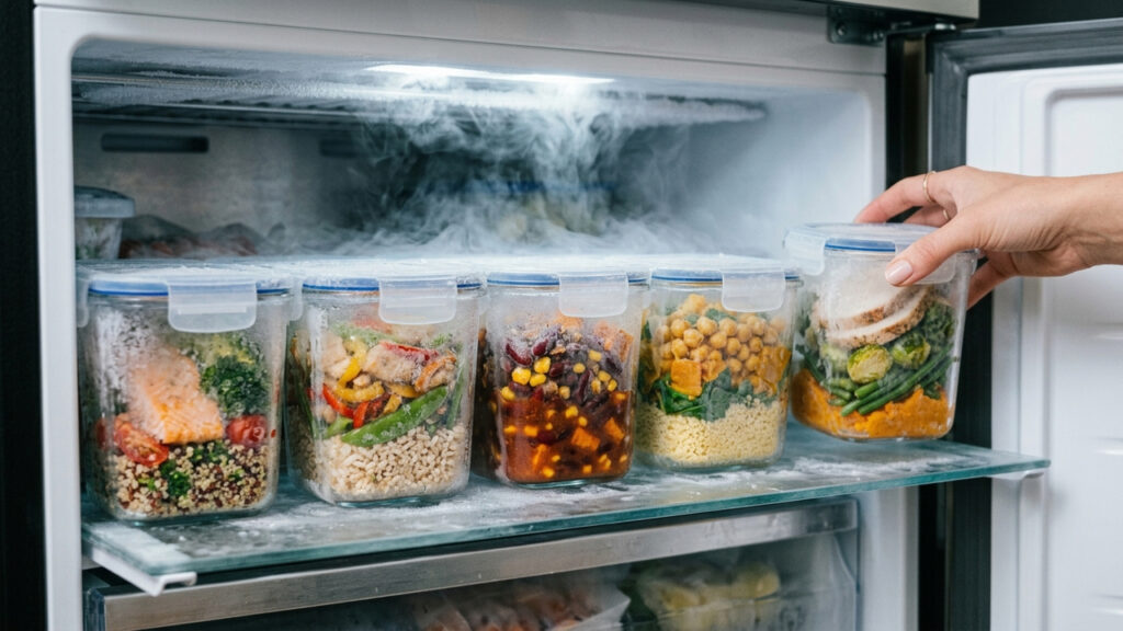 Organizar o congelamento das marmitas da semana: o método de preparo planejado para não perder o sabor nem a textura original dos alimentos