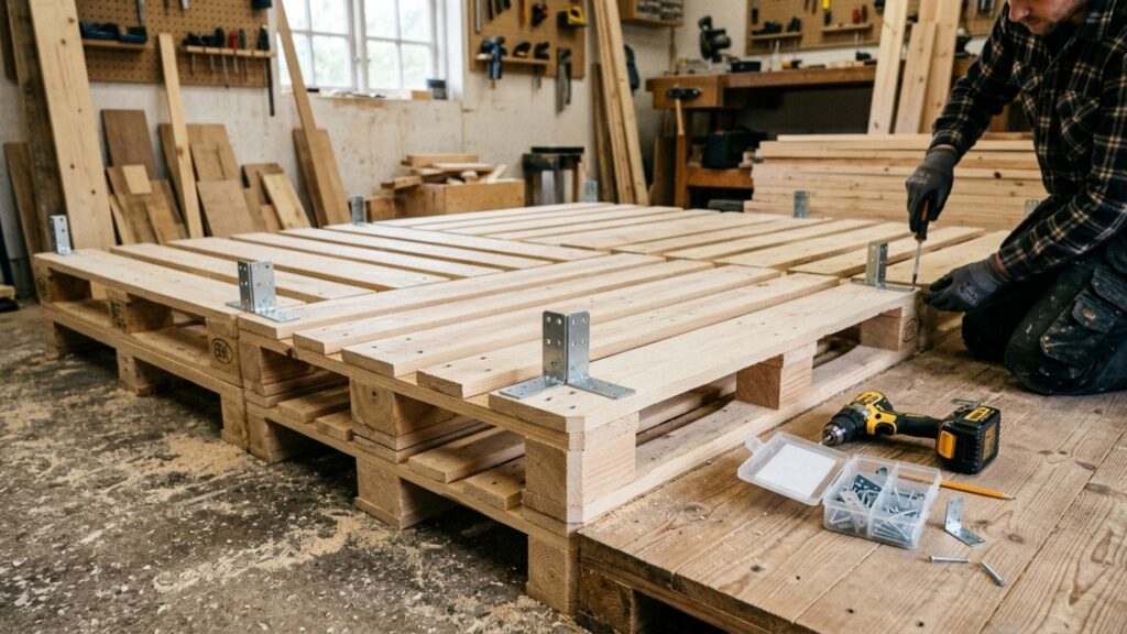 Cama de pallet com gavetas: como montar um móvel funcional, econômico e cheio de estilo para aproveitar melhor o quarto