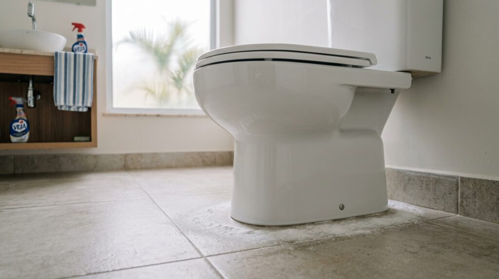 Polvilhar bicarbonato de sódio ao redor do vaso sanitário: o que ele faz e por que é recomendado
