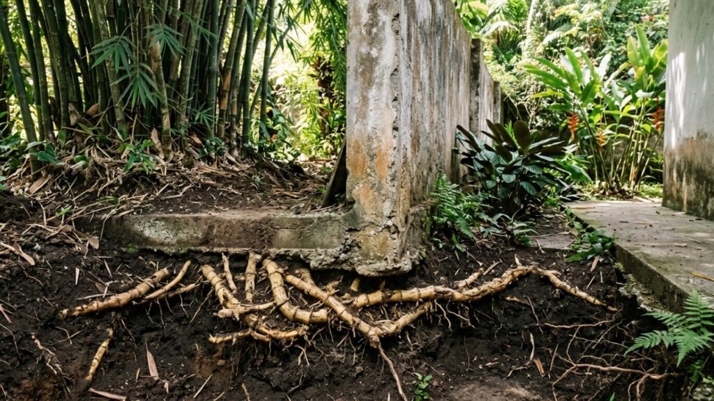 Vizinha planta bambu perto do muro para ganhar privacidade, raízes avançam para o terreno ao lado e, 5 anos depois, o jardim vira uma disputa entre os proprietários