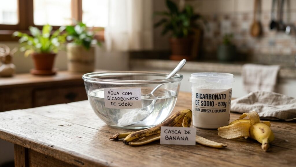 O truque com casca de banana que está surpreendendo dentro de casa