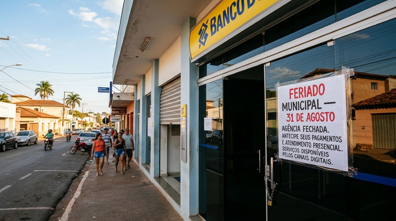 Segunda-feira, 31 de agosto, terá bancos, escolas e repartições fechados e mudanças no atendimento