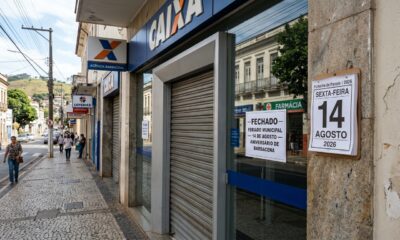 Sexta-feira, 14 de agosto, terá feriado confirmado e bancos, escolas e repartições públicas não abrem