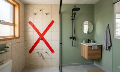 Cada vez mais pessoas estão removendo os azulejos do banheiro: a nova tendência agrada com seu visual moderno e custo mais baixo