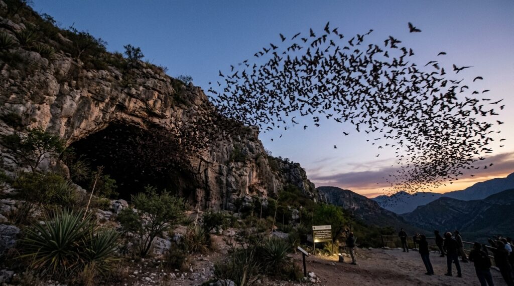 Expedição realizada nas cavernas do México encontra uma colônia gigantesca com milhares de morcegos distribuídos por uma área de 180 quilômetros quadrados