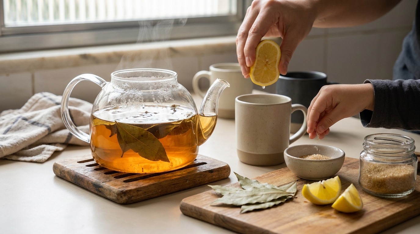Ferva folhas de louro com suco de limão e colheres de sopa de açúcar: para que serve e por que é recomendado