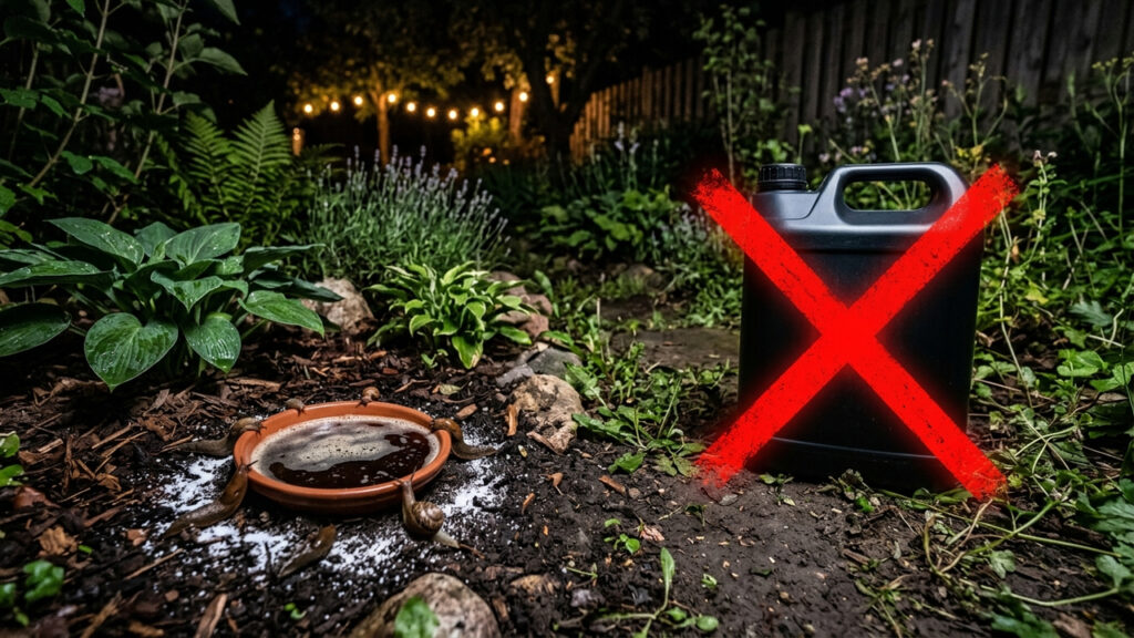 Esse inseticida caseiro de 2 ingredientes elimina lesmas e caracóis da horta da noite para o dia sem contaminar a terra com venenos químicos