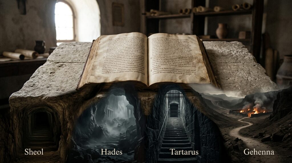Os 4 “infernos” da Bíblia: entenda a diferença entre Xeol, Hades, Geena e Tártaro