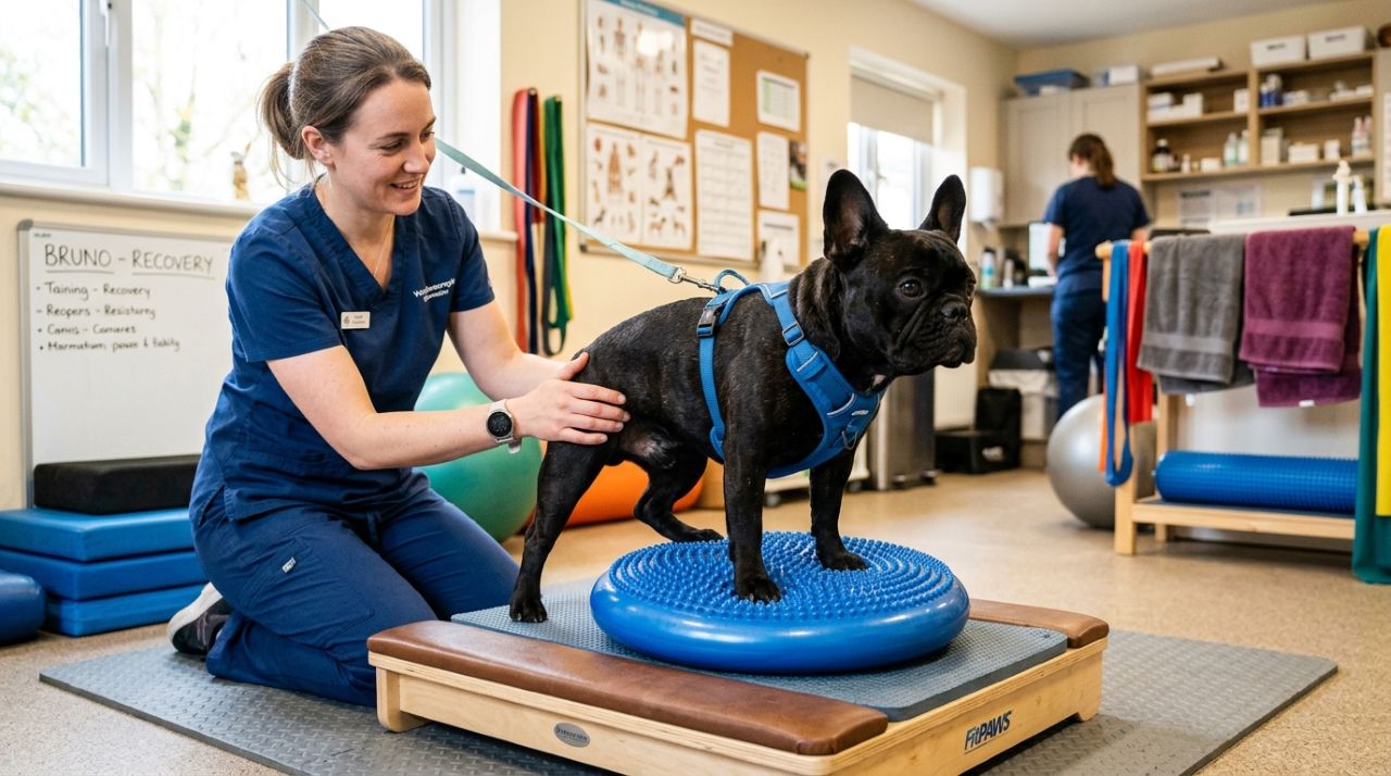 Buldogue francês não conseguia andar até descobrir algo que despertou sua vontade de correr novamente