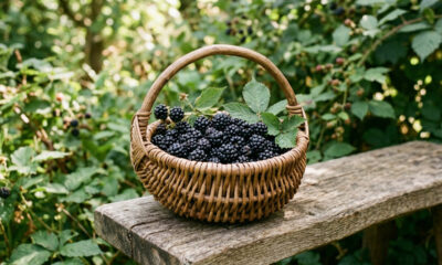 Essa frutífera de vaso é perfeita para varandas com pouco sol: ela se desenvolve na meia-sombra e produz frutos roxos muito doces