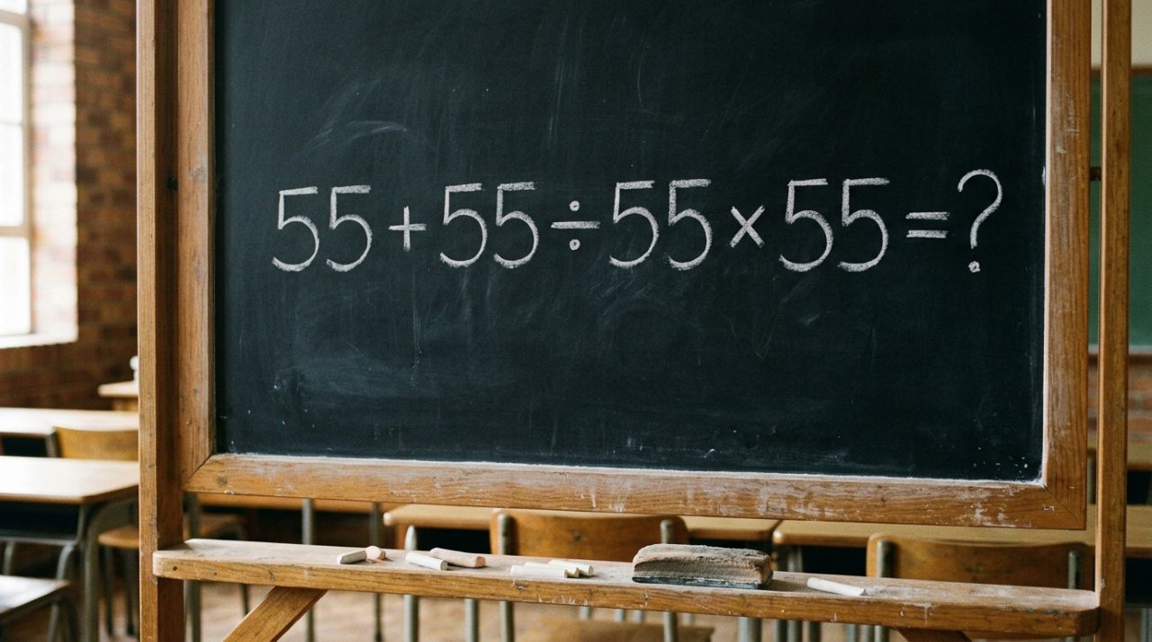 O cálculo 55 + 55 ÷ 55 × 55 parece fácil, mas poucos acertam de primeira