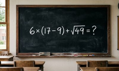 Você tem 30 segundos para descobrir o resultado desta expressão 6 × (17 − 9) + √49