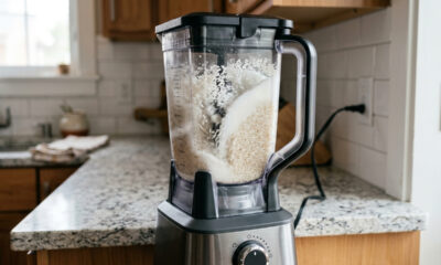 Bater arroz cru no liquidificador com açúcar até virar pó: a isca que bloqueia o estômago de formigas doceiras e destrói o ninho