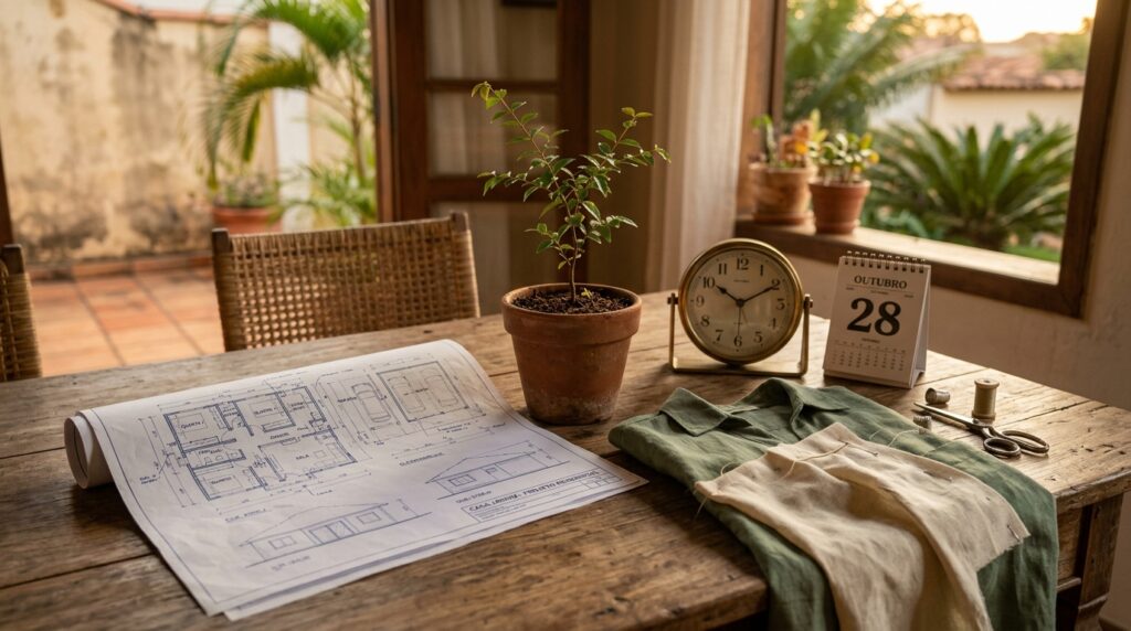 Qual o significado da frase "Não construa uma casa aos 50, não plante uma árvore aos 60 e não costure roupas aos 70"?