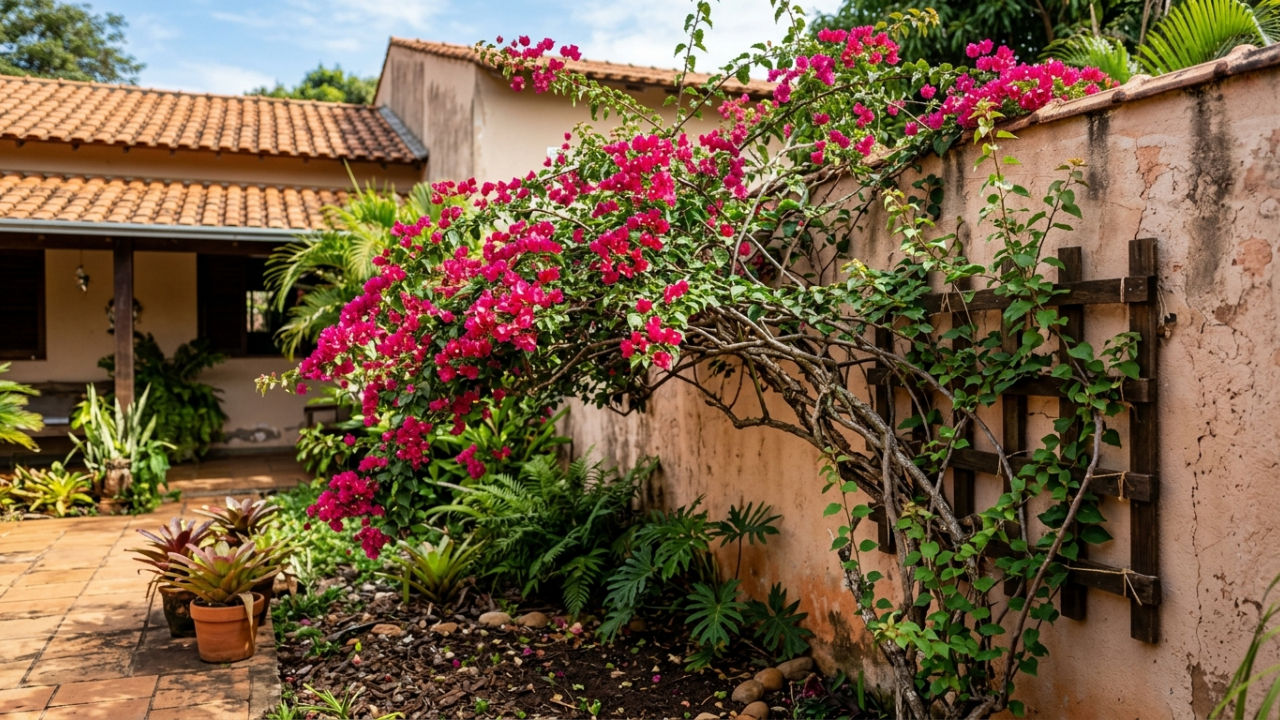 As 3 flores trepadeiras ideais para plantar em agosto e cobrir muros, cercas e pérgolas com muito mais cor