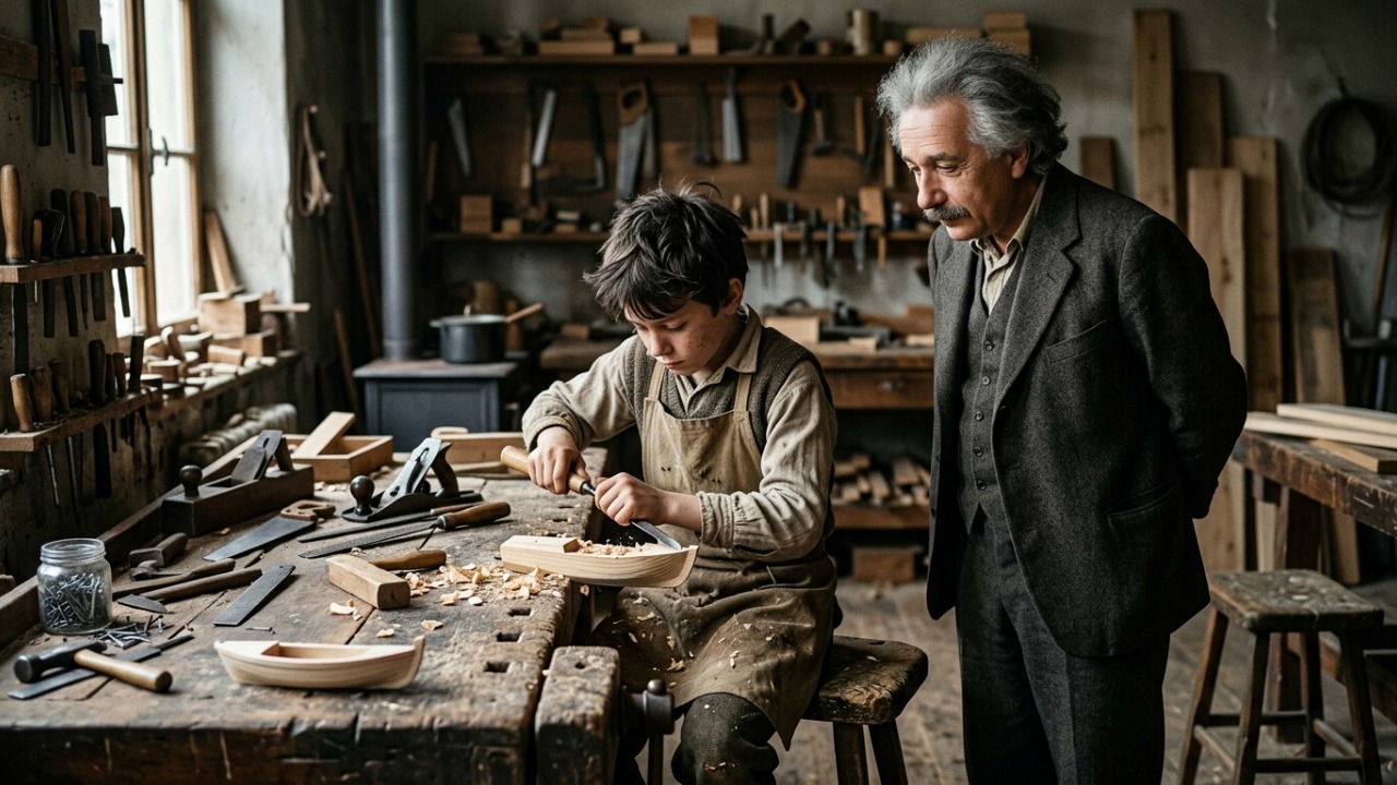 Conselho de Albert Einstein ao filho: “Tocar piano e trabalhar com madeira são melhores ocupações para a sua idade, até mais do que a escola.” Uma lição sobre aprender com prazer