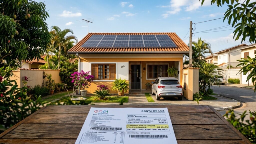 Quanto custa instalar energia solar numa casa de 3 quartos e em quanto tempo o sistema se paga