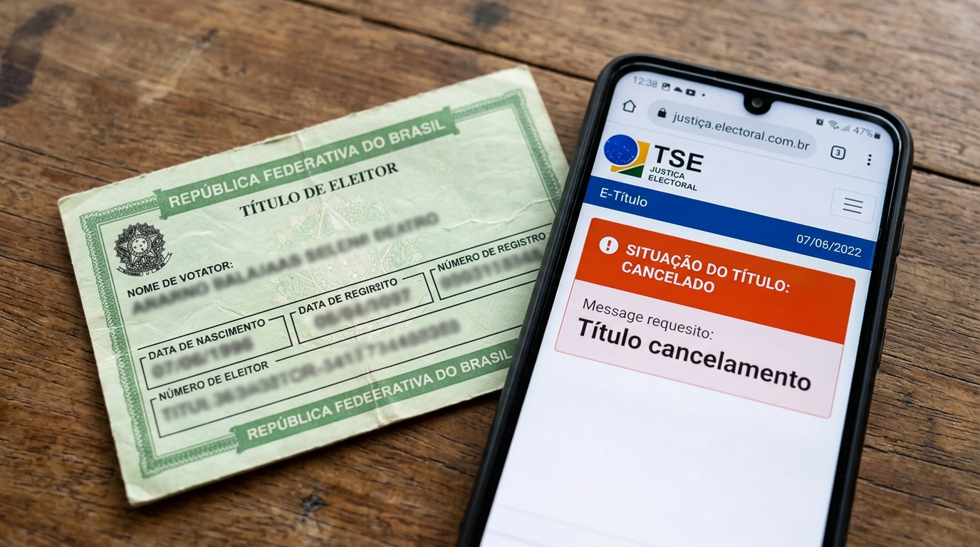 Eleitor que faltou às duas últimas votações descobre que o título foi cancelado e quais serviços do dia a dia ele deixa de conseguir até regularizar