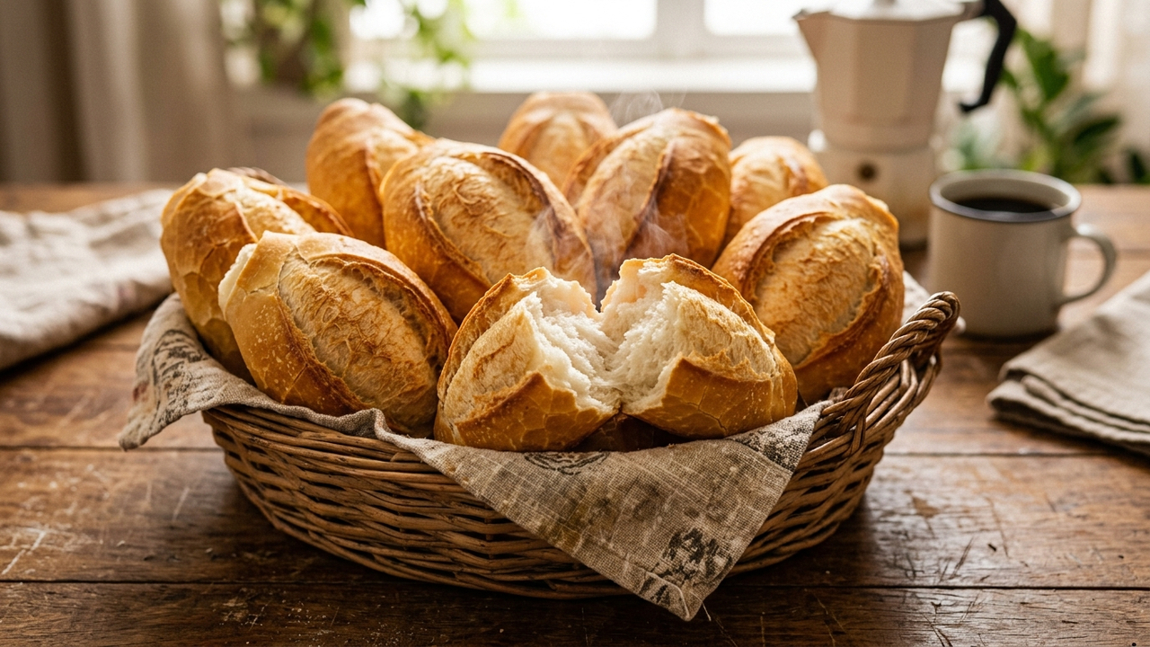 Borrifar uma névoa fina de água e levar ao forno por cinco minutos: o truque rápido para servir pães amanhecidos super quentinhos e crocantes