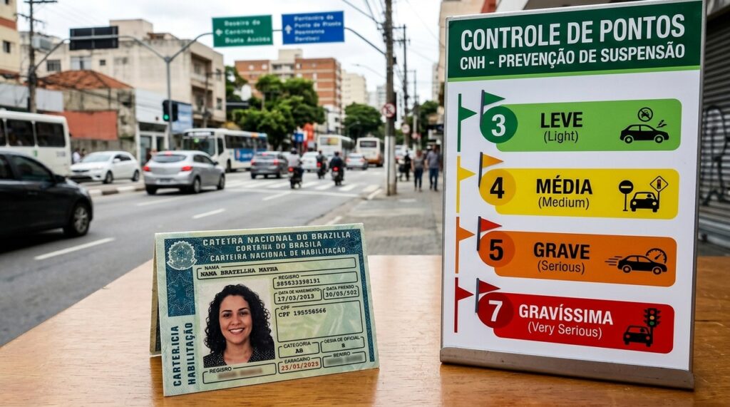 Um descuido no trânsito pode resultar em multa de cerca de R$ 590 e 5 pontos na CNH; saiba como evitar a suspensão do direito de dirigir