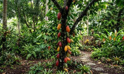 A árvore que é a base do chocolate também pode ser cultivada no quintal: a fruta tropical cresce sob a sombra de outras árvores e produz rápido