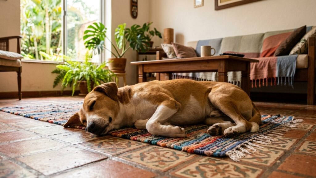 Por que alguns cães dobram as patas dianteiras enquanto estão deitados e quando esse hábito realmente merece atenção
