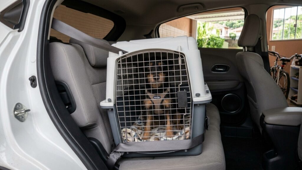 Tutor abre totalmente a janela para cachorro aproveitar o passeio, animal projeta patas para fora e situação muda de infração média para grave