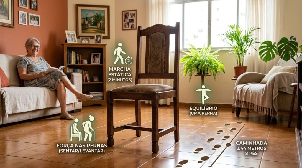 4 testes simples que você pode fazer em casa revelam como seu corpo está envelhecendo e nenhum deles exige academia
