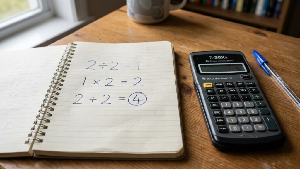 Parece uma conta simples, mas poucos acertam de primeira, quanto é 2 + 2 ÷ 2 × 2?