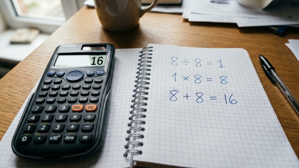 Quanto é 8 + 8 ÷ 8 × 8? A resposta parece óbvia, mas apenas 1 em cada 10 acerta