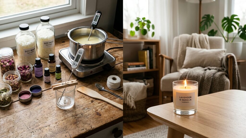 Velas aromáticas artesanais unem decoração perfume e criatividade