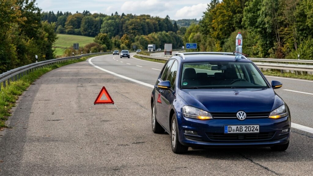 Garrafa de água em cima do carro não é sempre descuido: para que serve e o que o proprietário quer dizer com isso