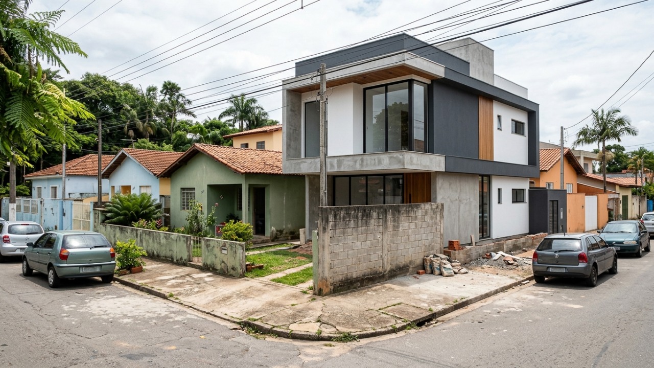 Homem constrói casa de R$ 800 mil e só depois descobre que 18 m² ficaram dentro do terreno do vizinho