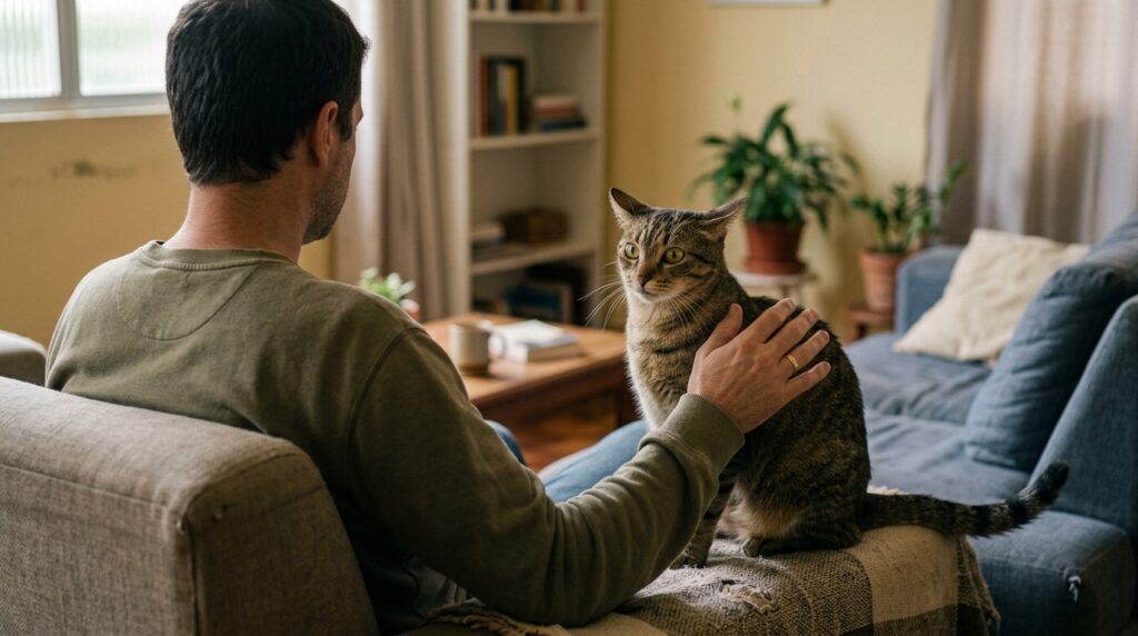 Os veterinários explicam: quando o gato morde o dono, ele está transmitindo uma mensagem importante, não tentando machucar