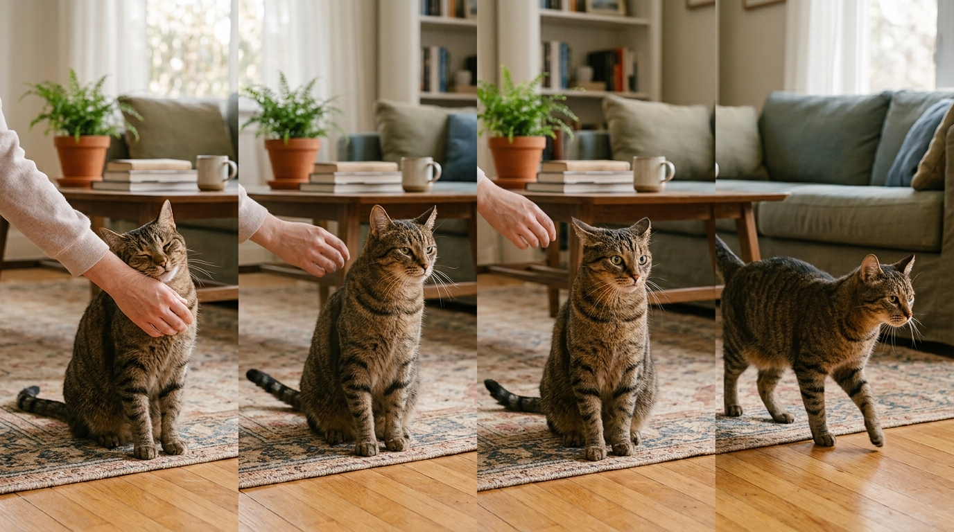 Os veterinários explicam: quando o gato morde o dono, ele está transmitindo uma mensagem importante, não tentando machucar