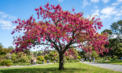 Essa árvore da realeza asiática é a única espécie de sakura que floresce com abundância de pétalas cor-de-rosa no clima quente do Brasil