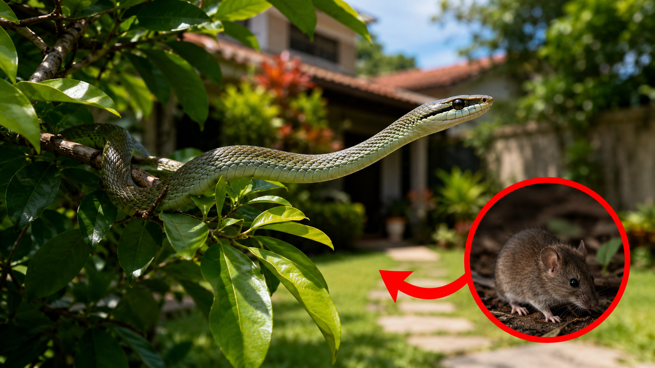 As pessoas frequentemente consideram a cobra-cipó uma espécie perigosa e a matam por medo. Na verdade, ajuda a controlar pequenos roedores no jardim