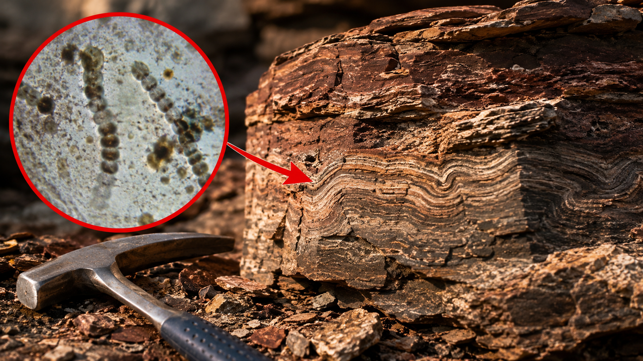 Cientistas americanos encontram micróbios de 3,5 bilhões de anos preservados em rochas e descoberta recua milhões de anos a história da vida na Terra