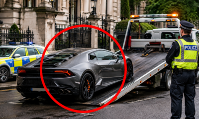 A polícia apreendeu sua Lamborghini de R$ 18 milhões meia hora depois que ele assumiu o volante pela primeira vez