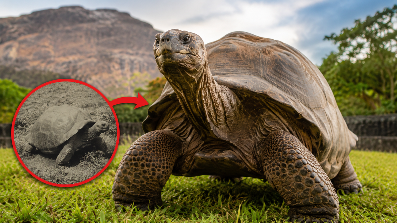 Cientistas fazem descoberta histórica: uma tartaruga de 188 anos nascida em 1838 é localizada em uma ilha remota do Pacífico