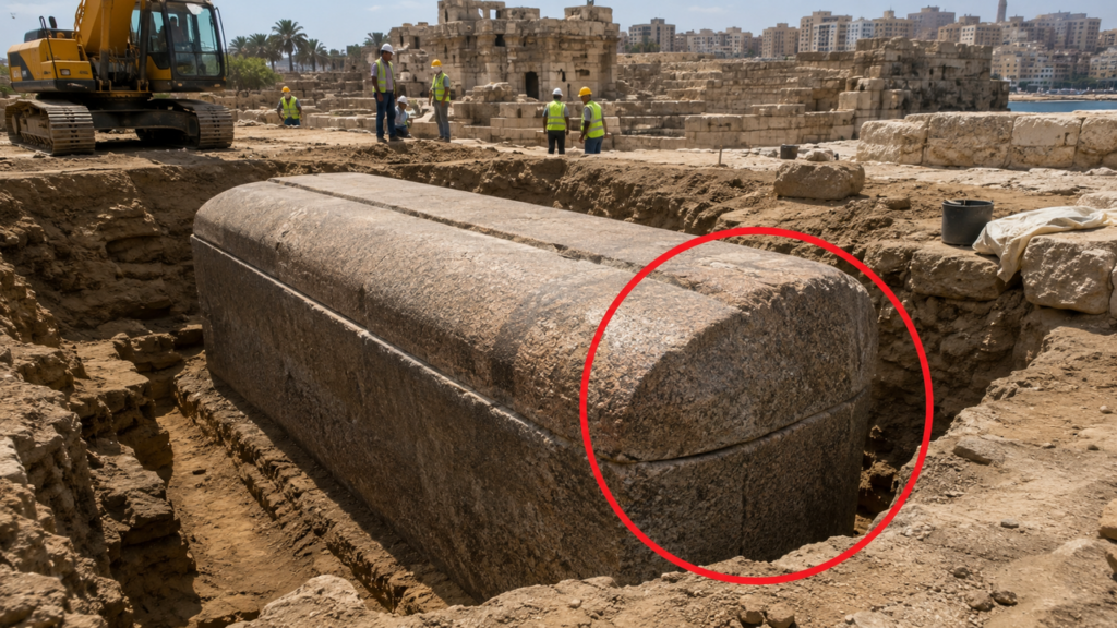 Sarcófago egípcio de 4 toneladas é encontrado intacto após permanecer selado por mais de 2 mil anos sob um antigo templo