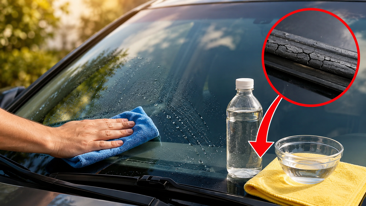 Vinagre no para-brisa do carro: o que ele pode fazer e quando evitar o uso