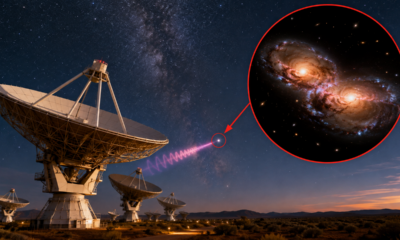 Astrônomos recebem um sinal laser de um objeto localizado a 8.000 milhões de anos-luz da Terra